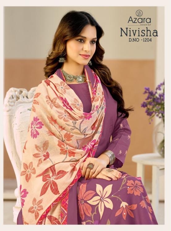 azara nivisha series 1204 jam cotton wholesale suit in surat 