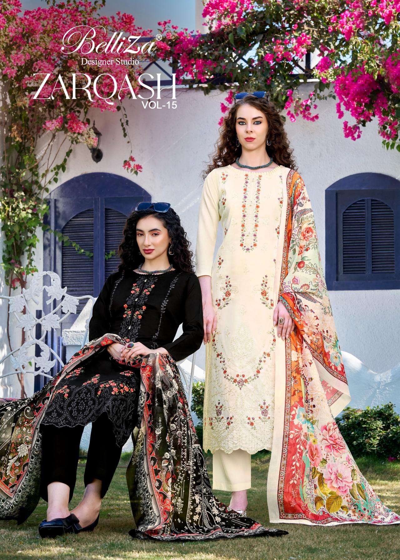 belliza zarqash vol 15 series 964001-964006 jam wholesale readymade suit