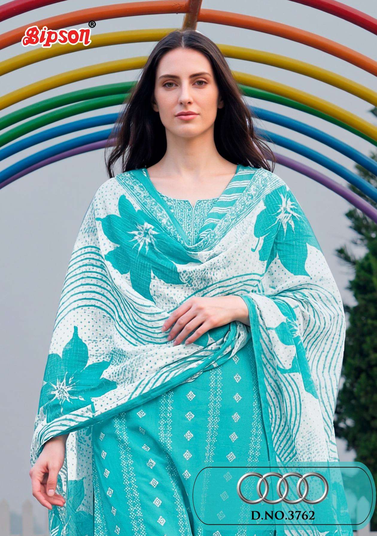 bipson prints audi 3762 Pure Cotton Designer INK Print wholesale suit in surat