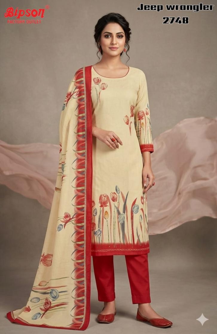 bipson prints jeep wranglar 2748 roman silk wholesale suit in surat