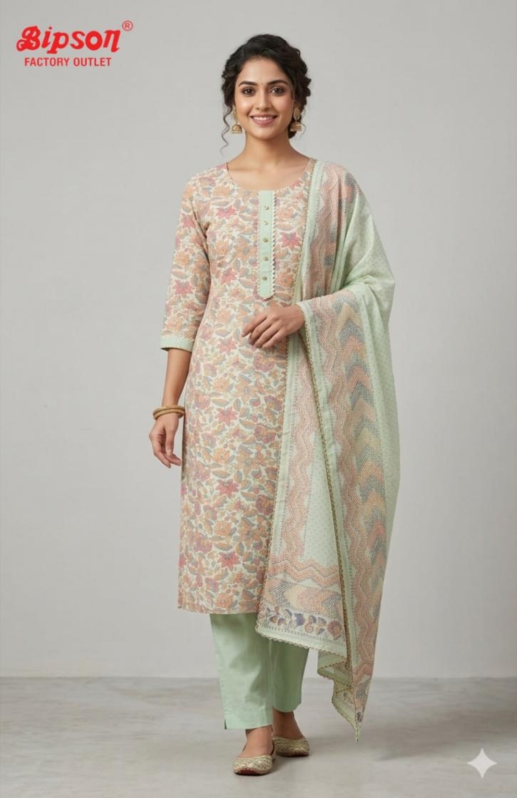 bipson prints kota queen cotton wholesale readymade suit in surat 