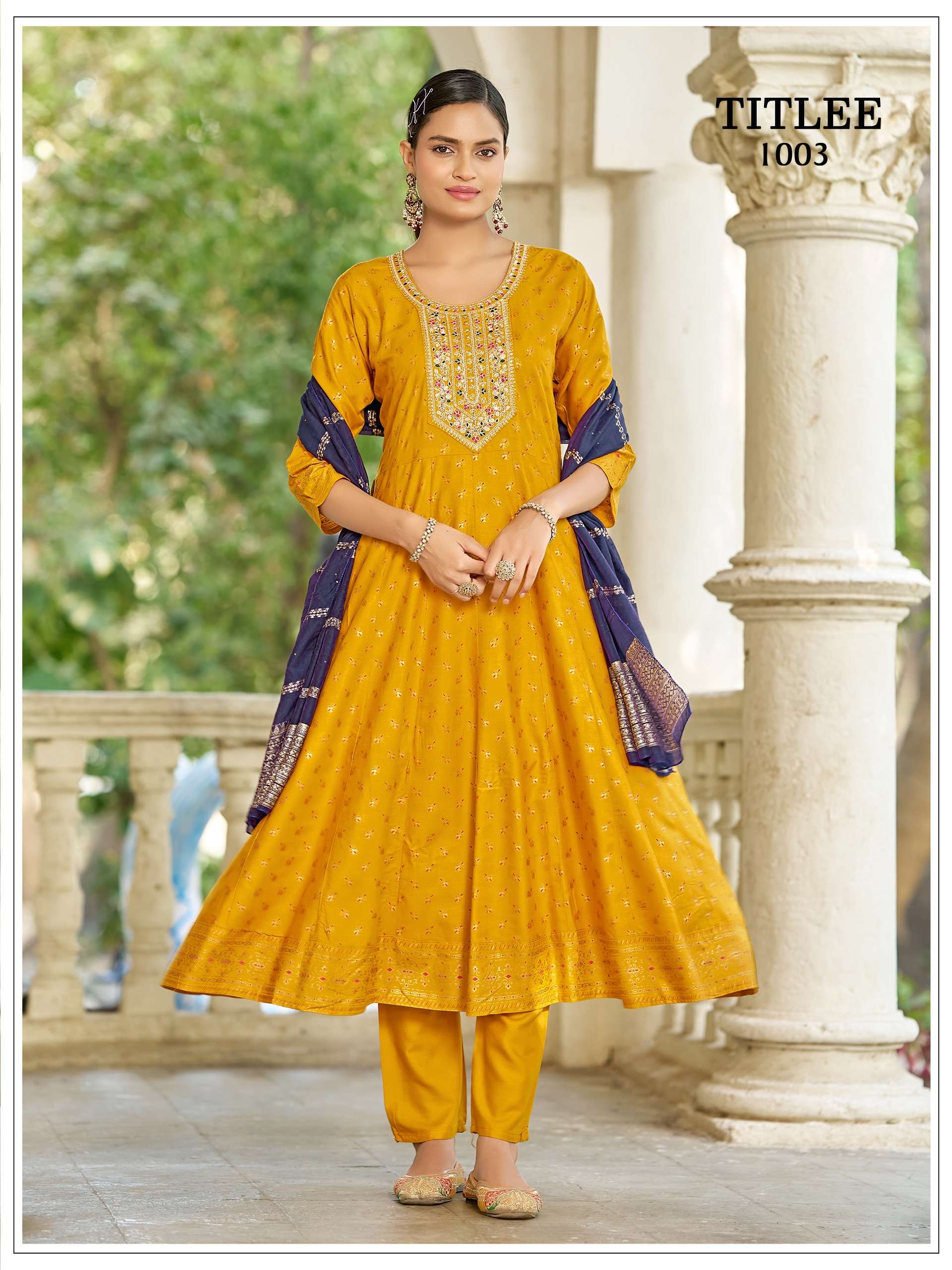 bt 234 TITLEE 14KG RAYON WITH HEAVY SEQUENCE EMBROIDERY readymade suit