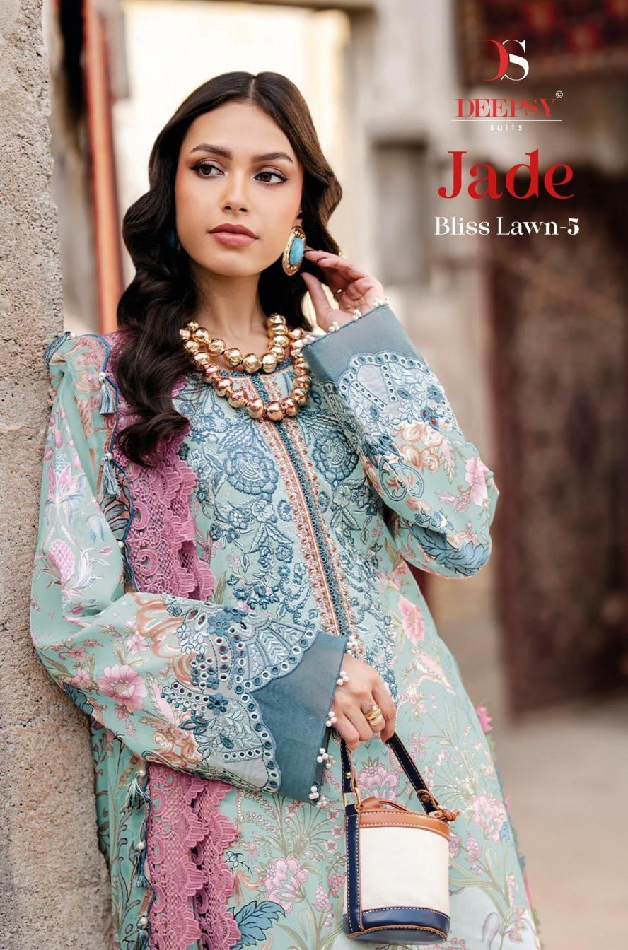 deepsy suit jade bliss lawn vol 5 series 1791-1798 Pure cotton wholesale suit