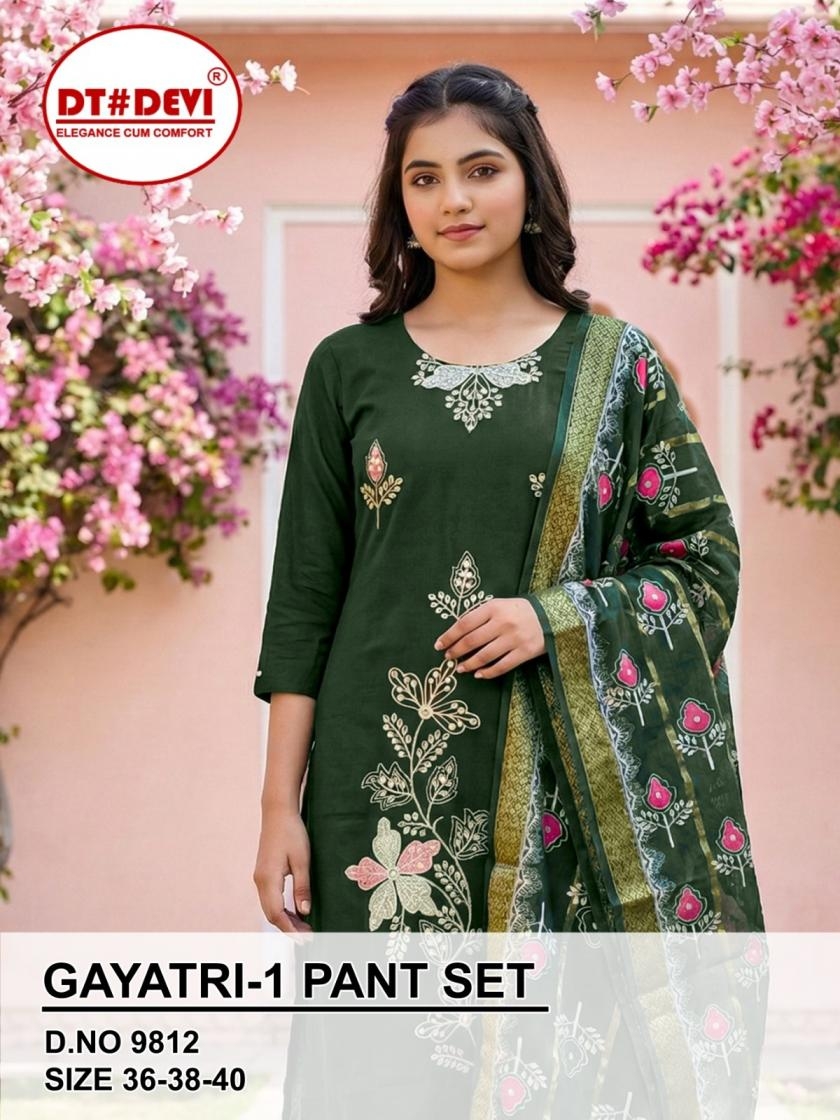 dt devi gayatri vol 1 series 9812 roman silk readymade suit in surat 