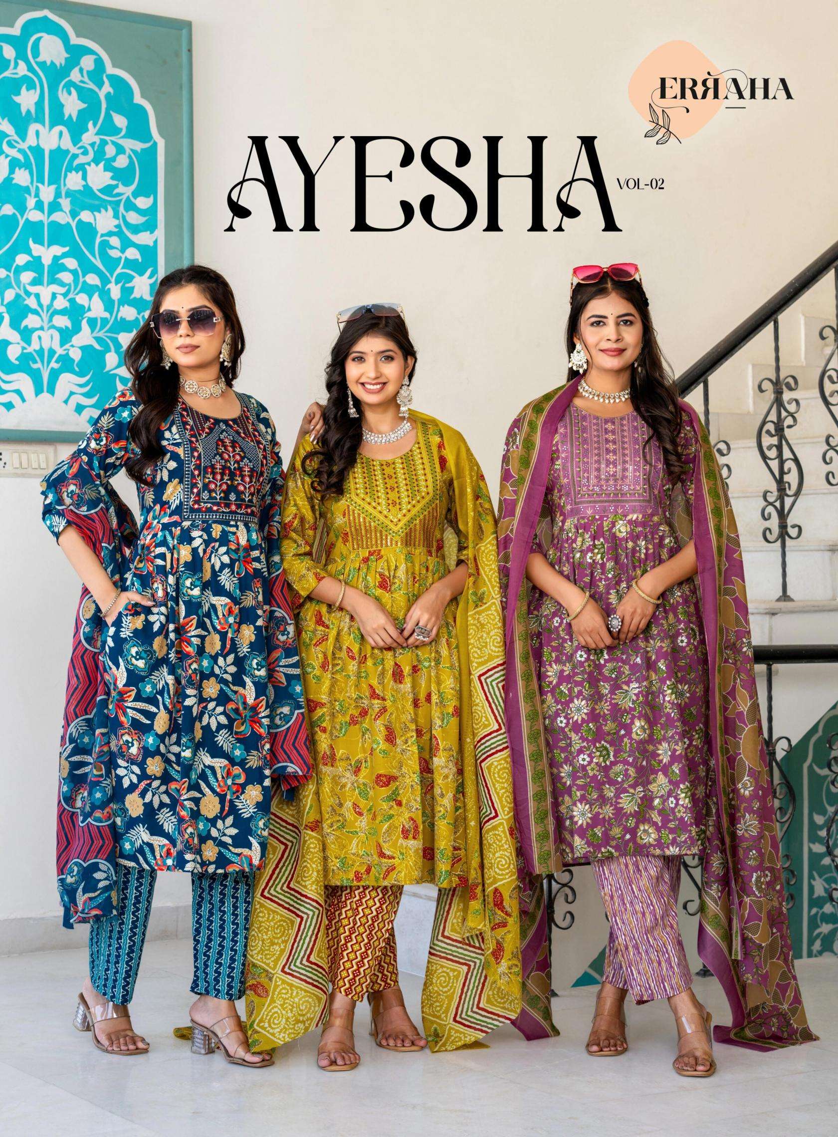 erraha ayesha vol 2 series 2511-2518 premium Cotton viscose readymade suit