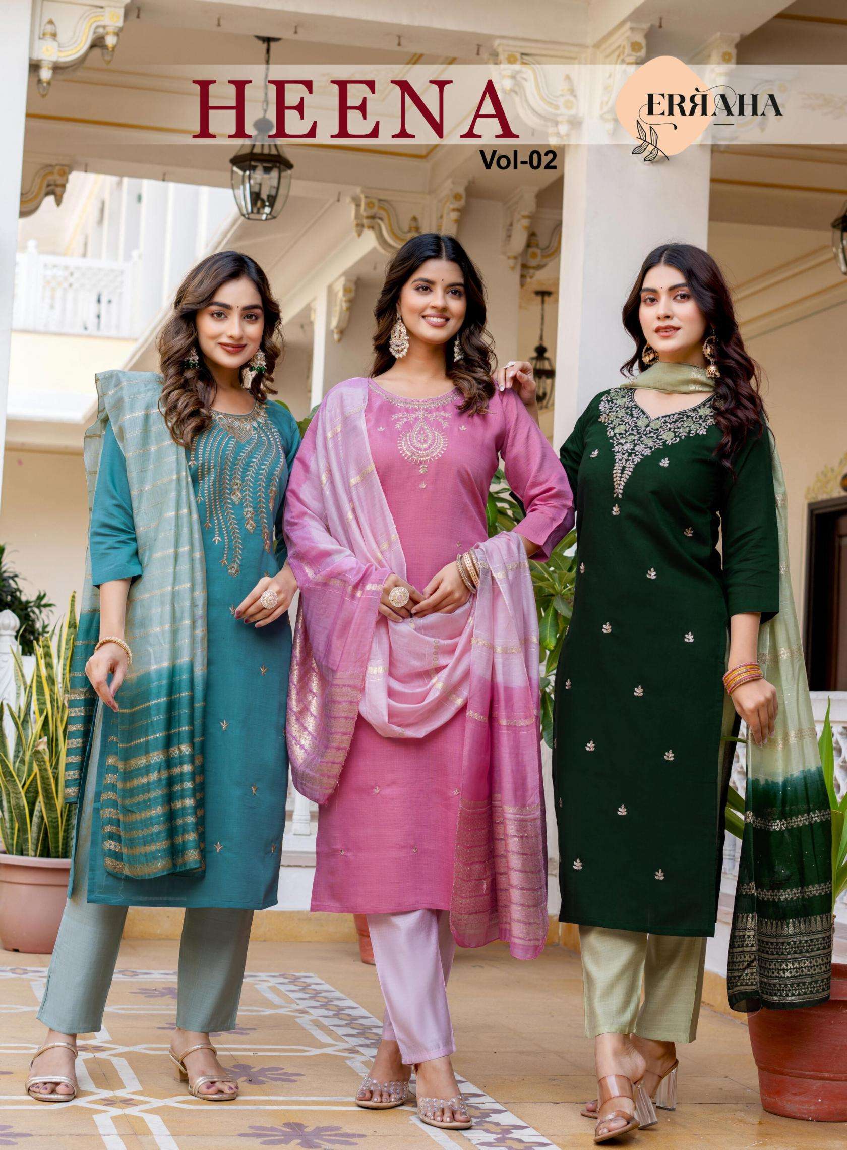 erraha heena vol 2 series 7901-7908 Premium vertical readymade wholesale suit 