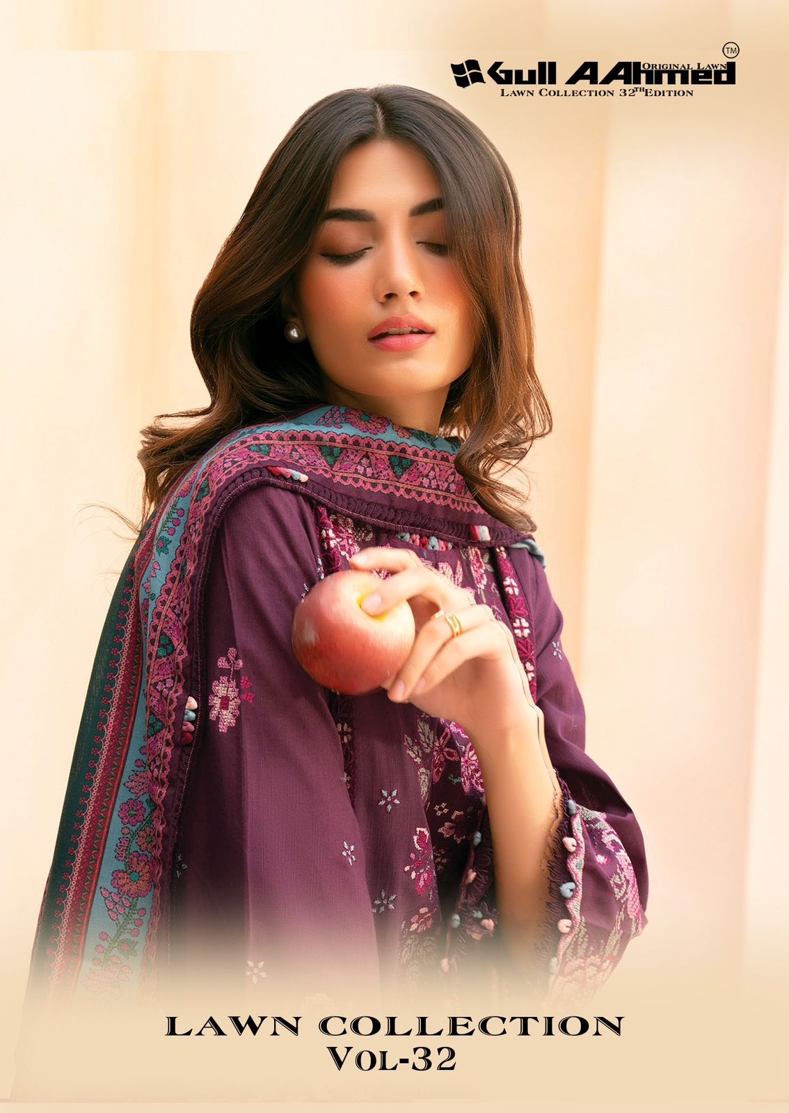 Gullahmed Lawn Collection Vol-32 series 251-256 Pure Lawn Cotton readymade suit 