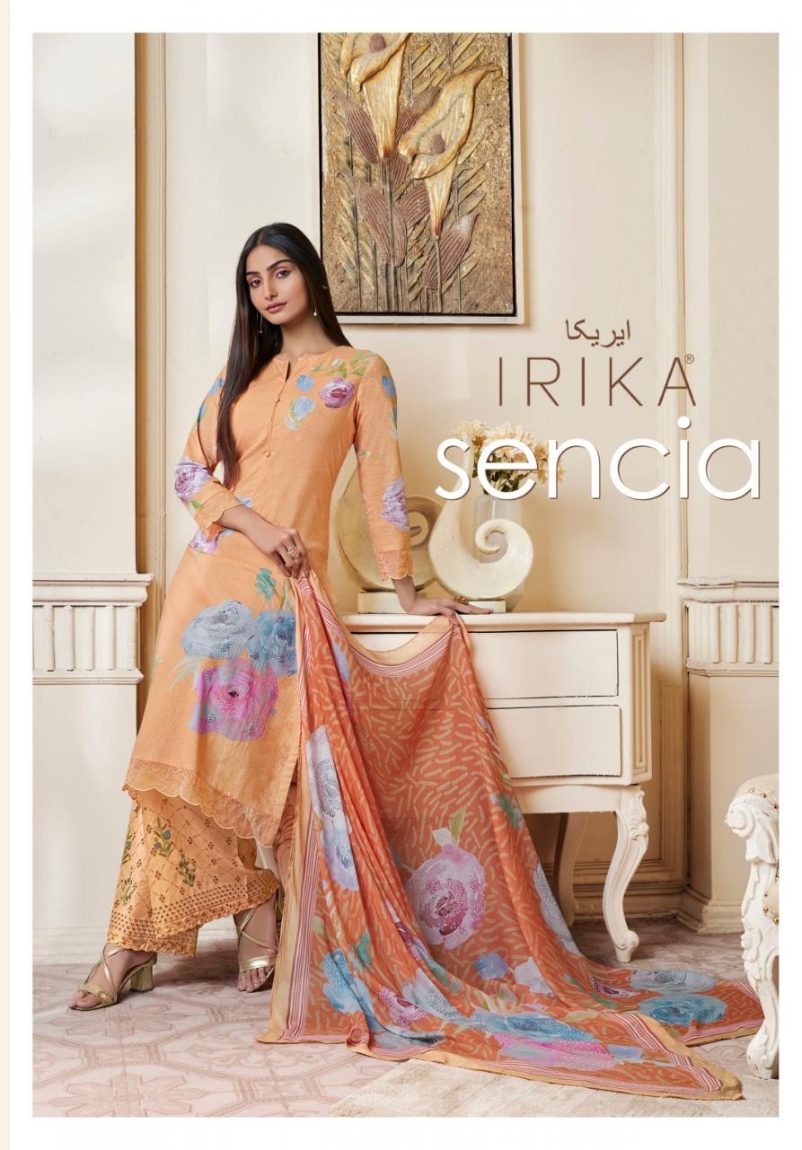 irika sencia series 101-108 cotton cambric printed suits 