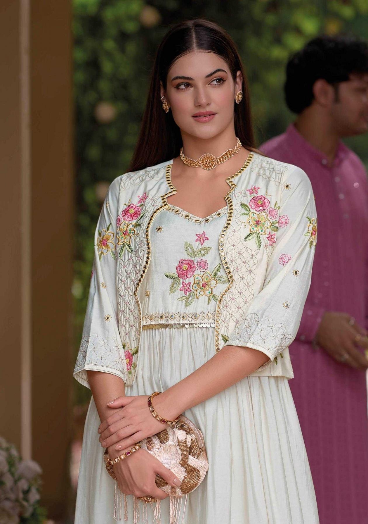 kailee fashion safar series 42738 pure viscose kurti with bottom and koti