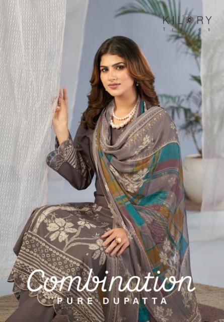 kilory trends combination series 2571-2576 pure lawn cotton wholesale suit