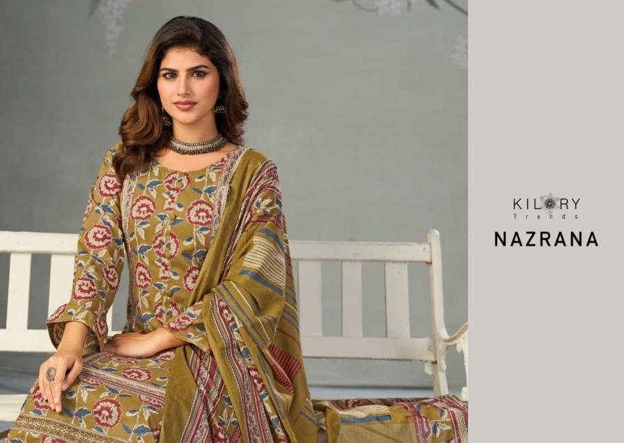 kilory trends nazrana series 2551-2556 pure lawn wholesale suit 