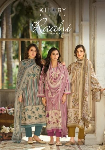 kilory trends raahi series 2541-2546 pure lawn cotton wholesale suit in surat