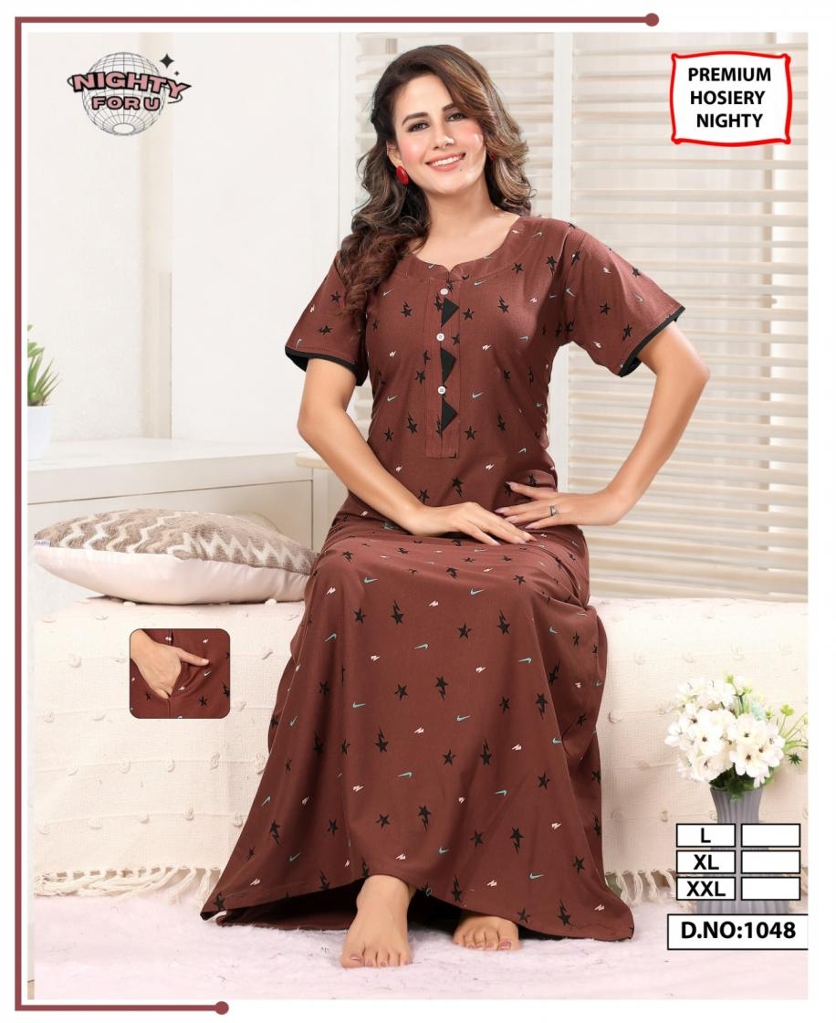 nighty for you 1048 hosiery readymade womens nighty