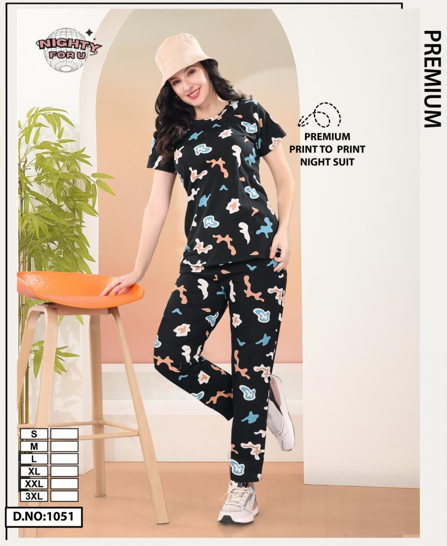 nighty for you 1051 hosiery readymade amazing night suit