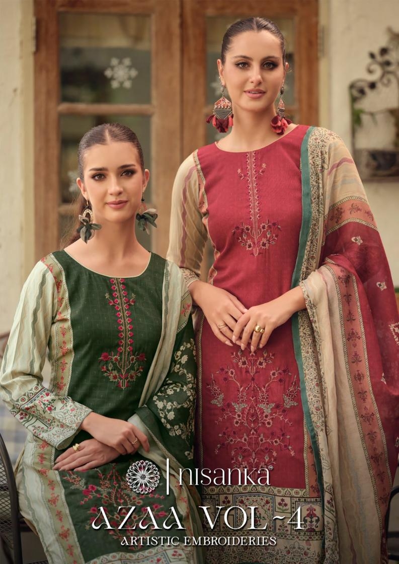 nisanka azaa vol 4 series 2001-2004 viscose lawn wholesale suit in surat 