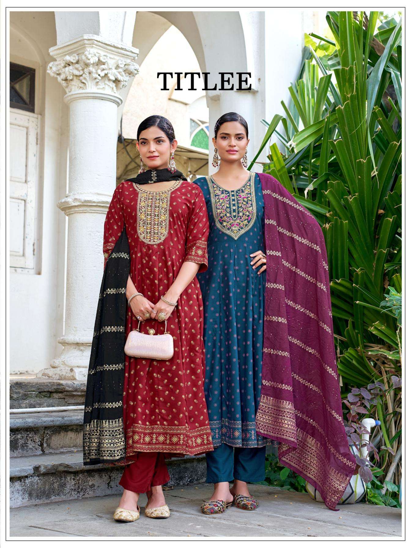 pr titlee series 1001-1008 rayon plus size readymade wholesale suit in surat