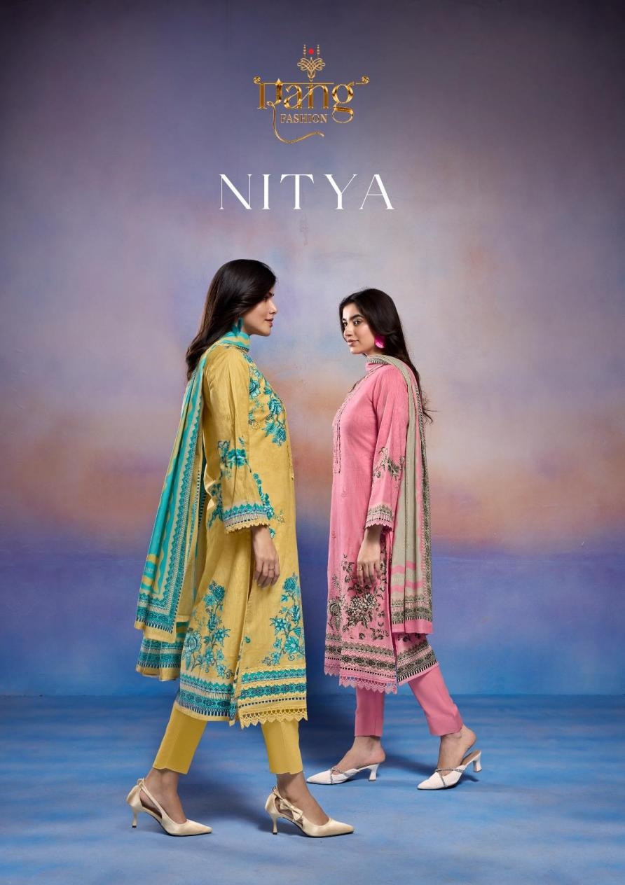 rang nitya series 1001-1005 cotton cambric digital print wholesale suit in surat