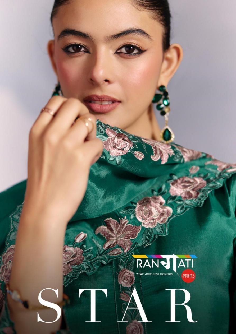 rangati star series 1001-1004 pure matt silk With handwork wholesale salwar suit 