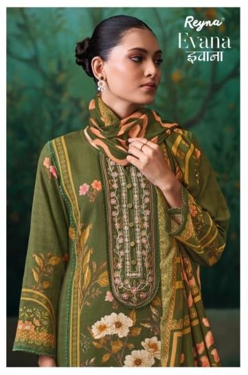 reyna evana series 10519-10522 pure linen digital print pakistani suit
