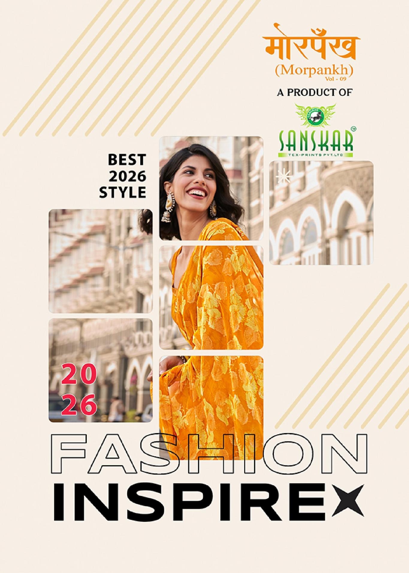 sanskar tex prints morpankh vol 9 series 40047-40054 bember georgette wholesale saree