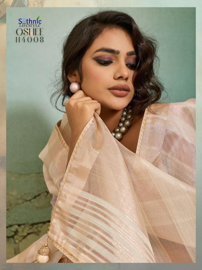 sethnic lifestyle oshee series 114005-114009 cotton silk wholesale saree