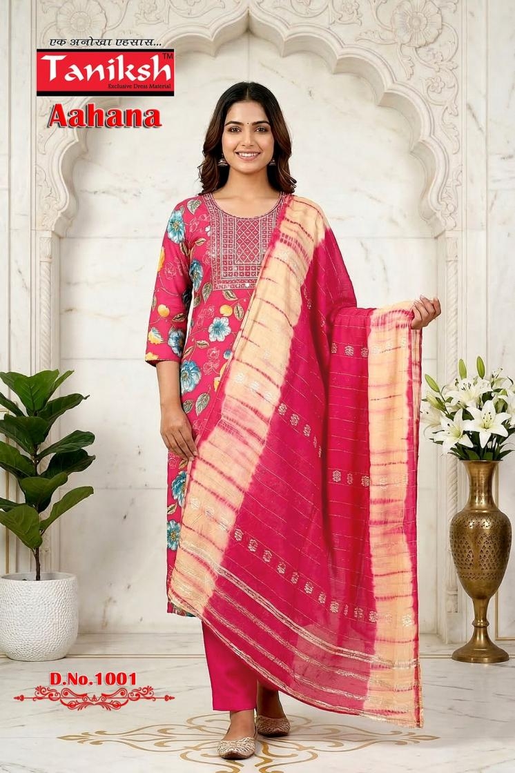 taniksh aahana vol 1 series 1001-1006 vartican readymade wholesale suit