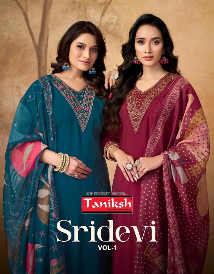 taniksh sridevi vol 1 series 1001-1008 roman readymade wholesale suit 
