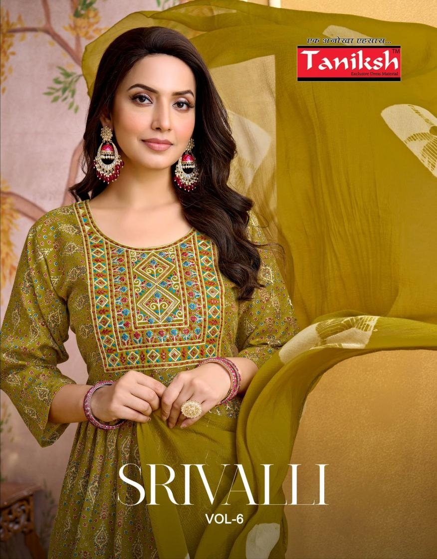 taniksh srivalli vol 6 series 6001-6008 capsule readymade suit in surat