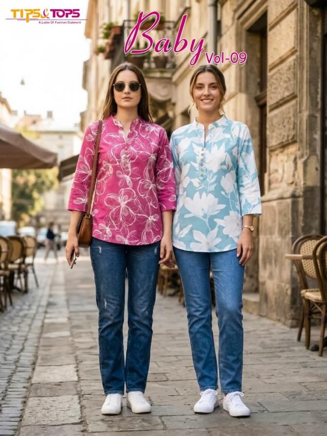 tips & tops baby vol-09 series 5001-5009 rayon wholesale tops