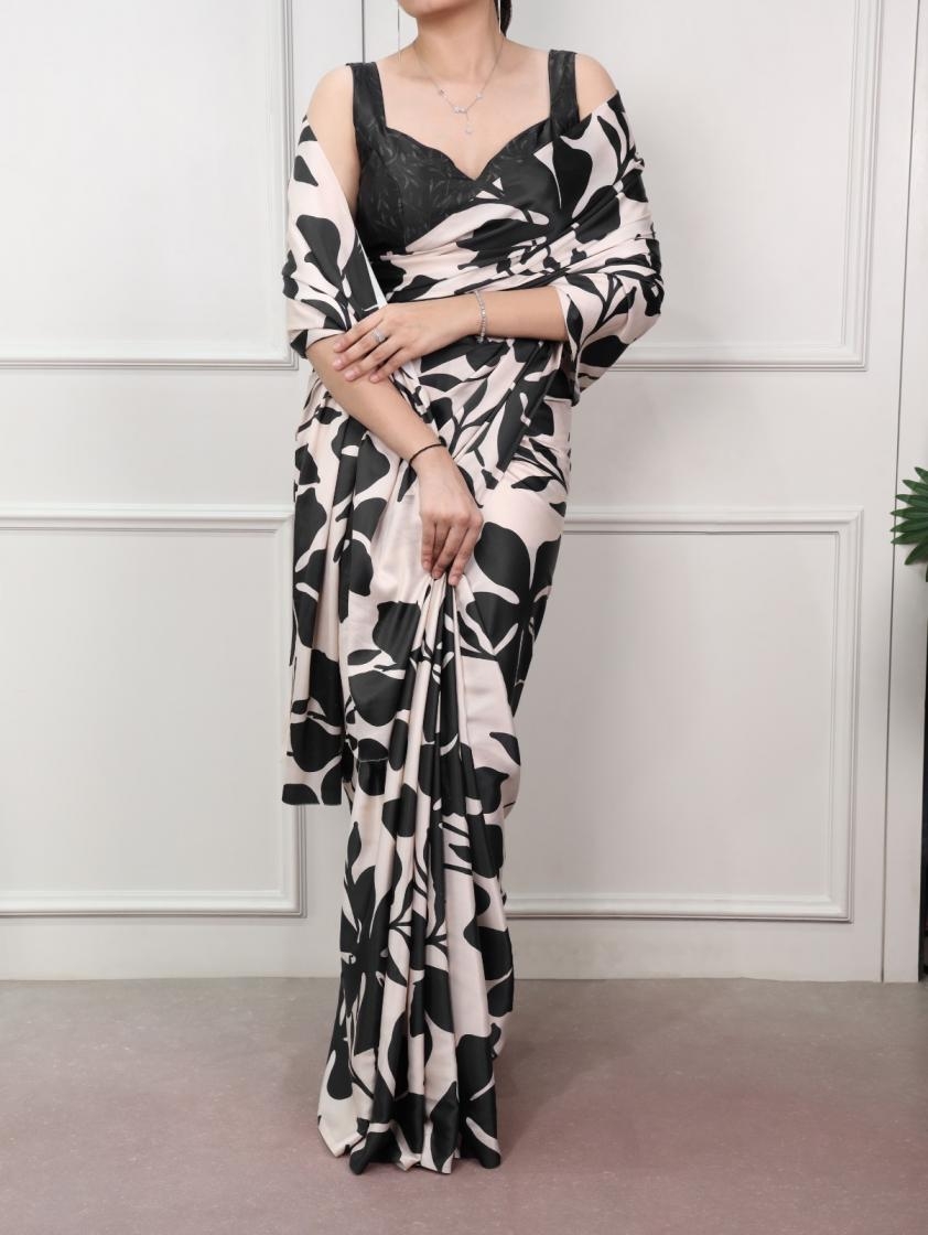 ynf7001 satin silk beautiful printed sarees collection