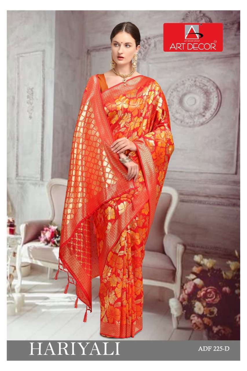 ART DECOR HARIYALI COTTON FANCY SARIS WHOLESALE SUPPLIER