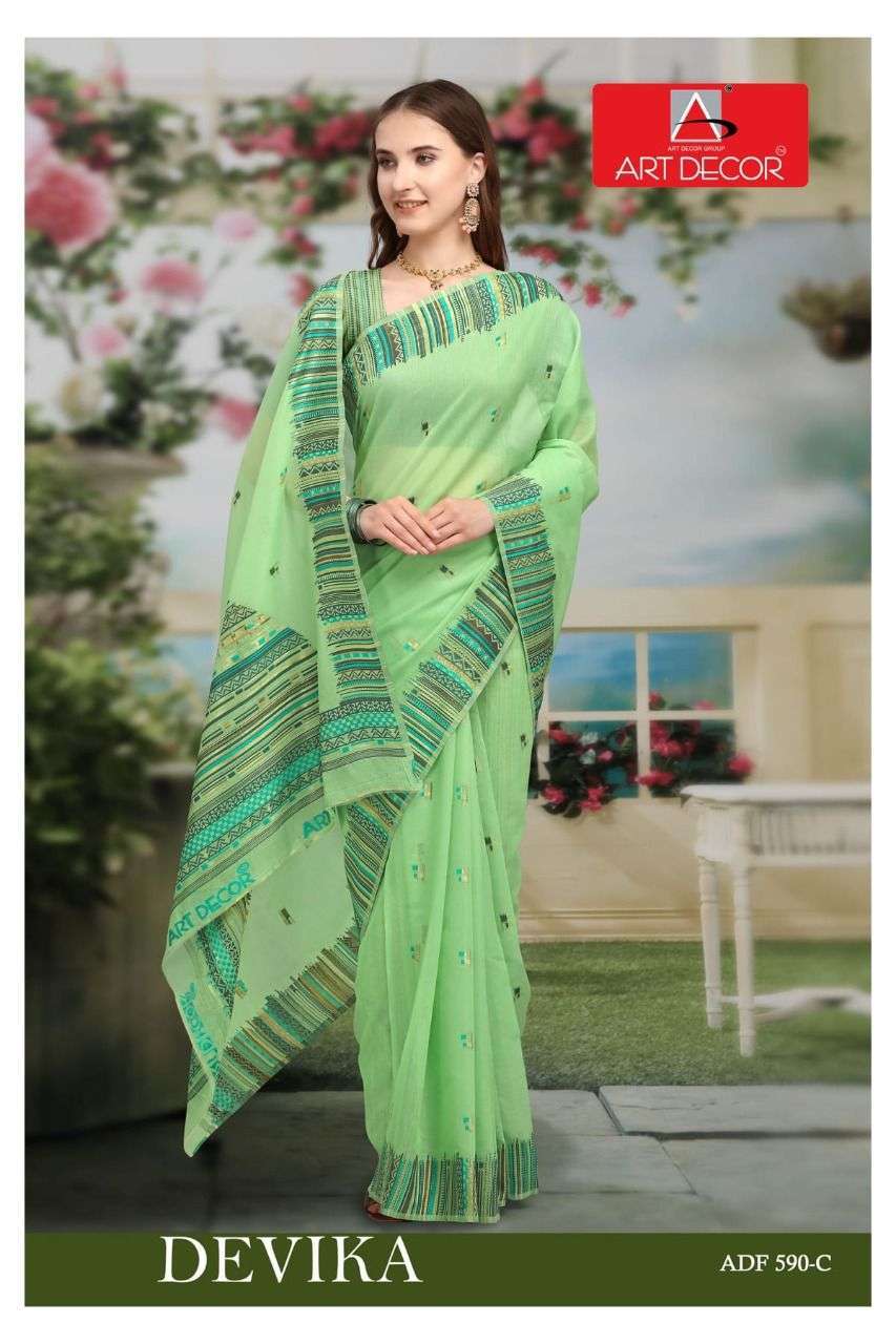 DEVIKA BY ART DECOR CASUAL WEAR FANCY INDIAN SAREE