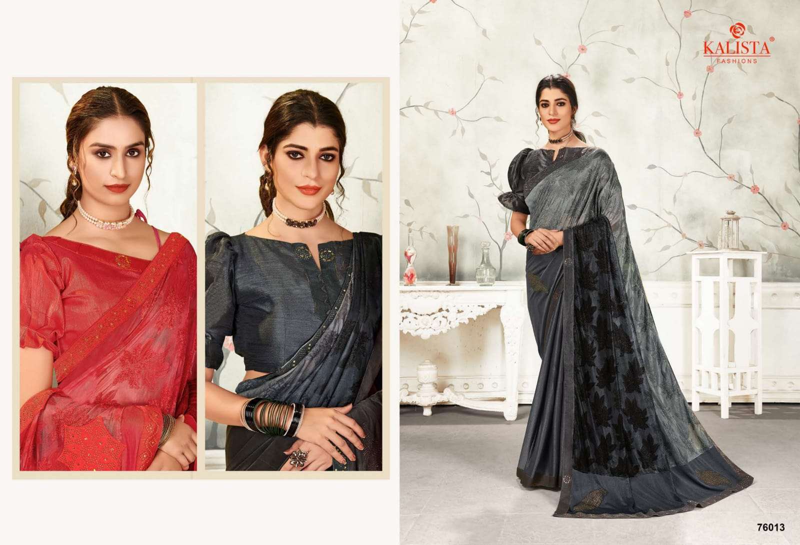 ONE PLUS VOL 3 BY KALISTA PRINTED FANCY ETHNIC WEAR SAREES