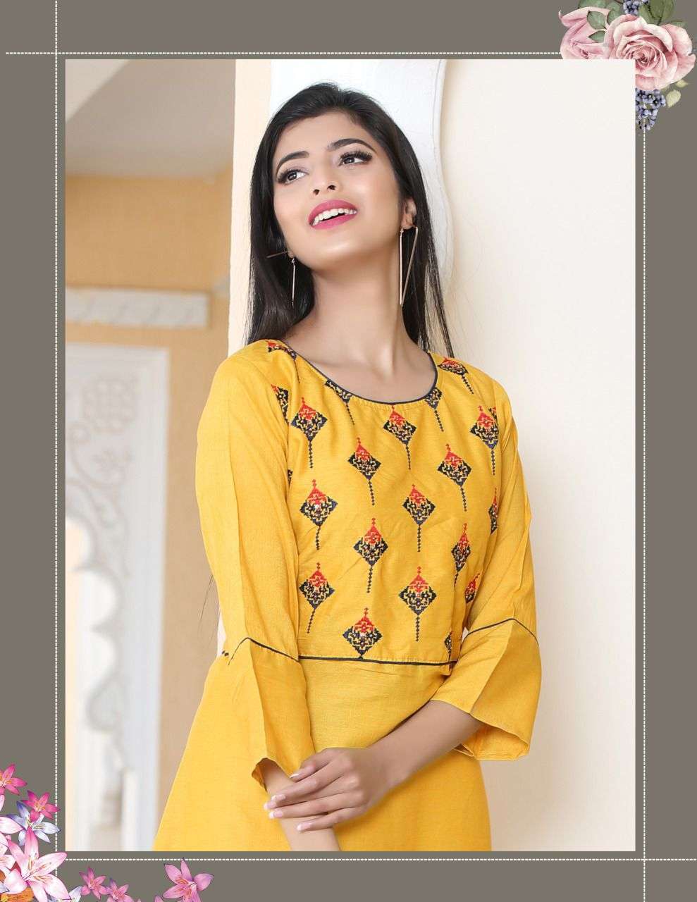 TANIYA VOL.3 BY PAAVI HEAVY RAYON TWO TONE WITH WORK KURTI CATALOG WHOLESALER BEST RATE