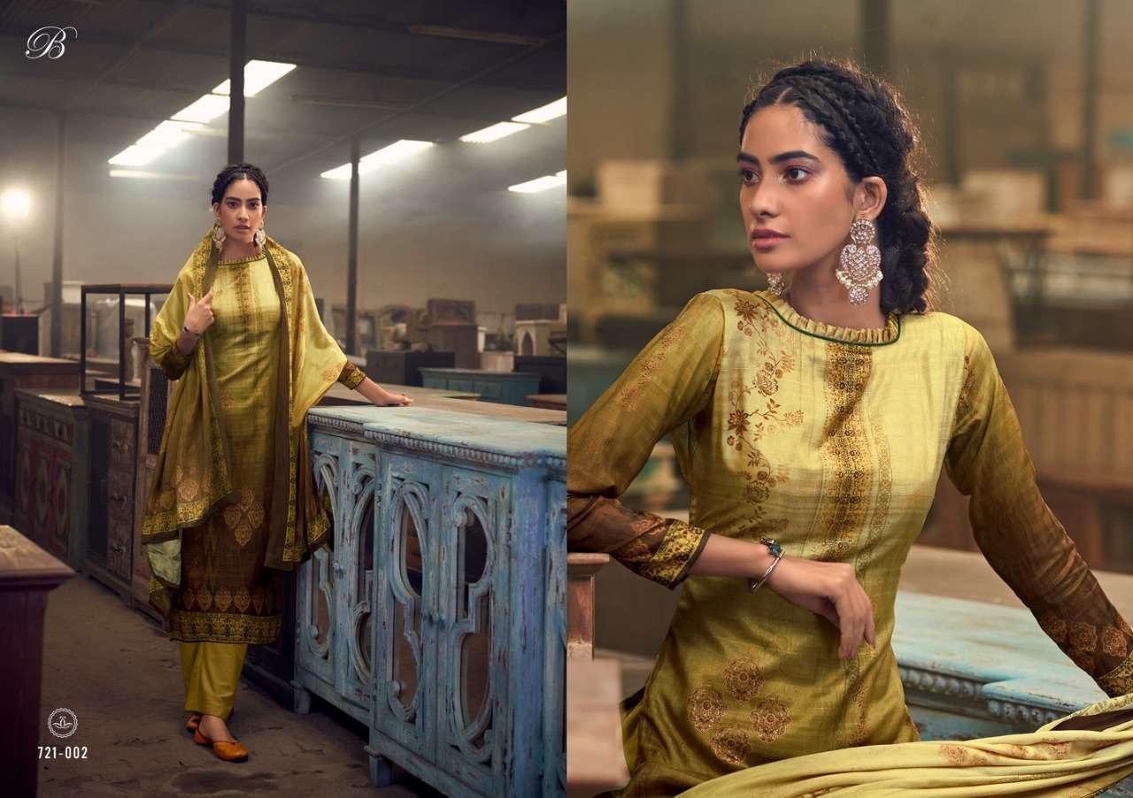 belliza heritage series 721001-721010 Pure Handloom Silk suit