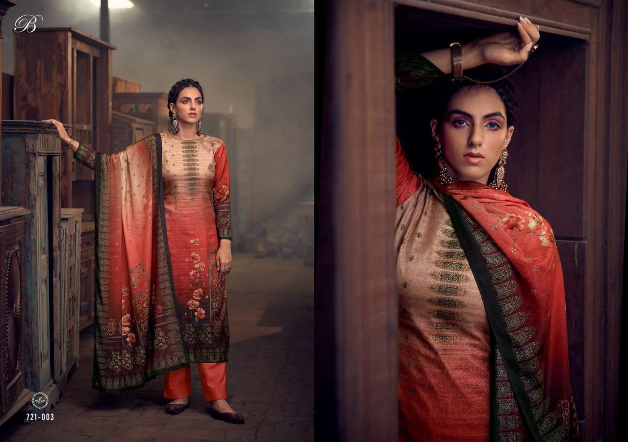 belliza heritage series 721001-721010 Pure Handloom Silk suit