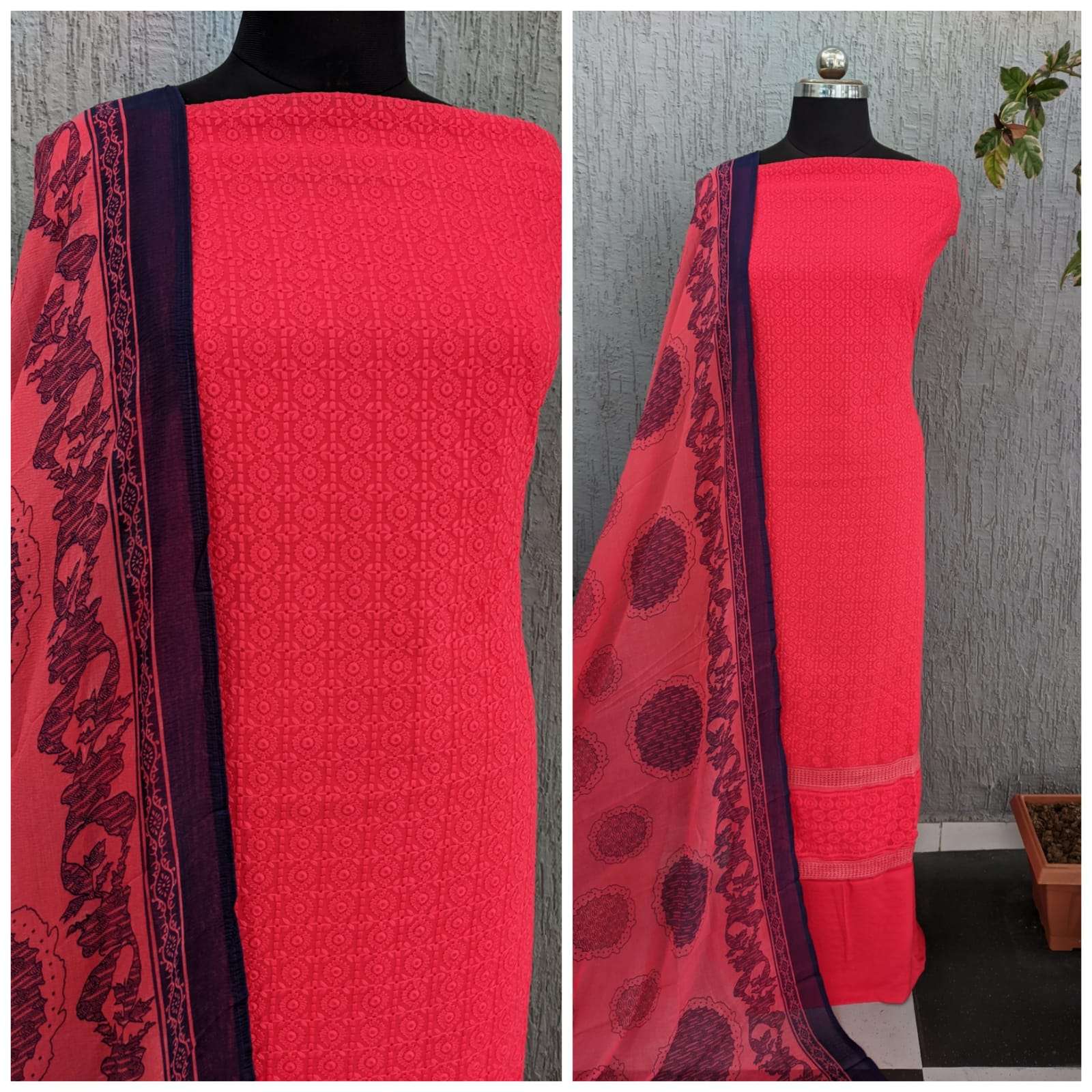 BT-  07 DESIGNER GEORGETTE SCHIFFLI NON CATALOG SUIT 