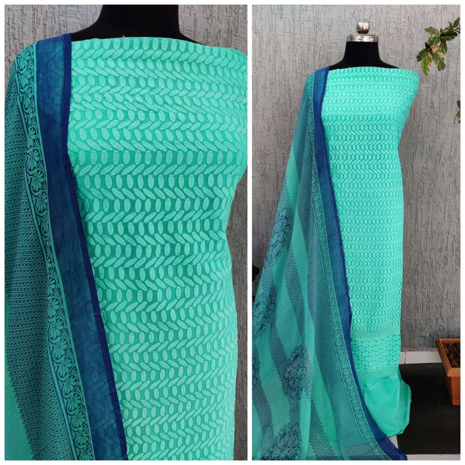 BT-  07 DESIGNER GEORGETTE SCHIFFLI NON CATALOG SUIT 