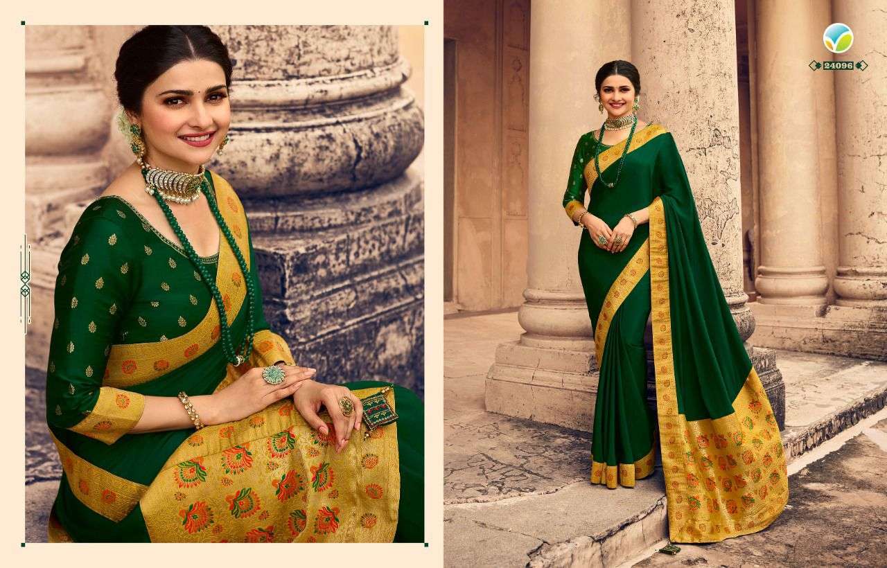 HERITAGE VOL 4 BY VINAY SILK CRAPE EXCLUSIVE FANCY SAREE WHOLESALER