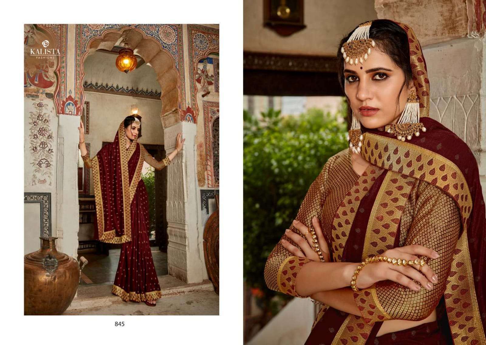 kalista kalki vol 3 series 842-849 Vichitra due drop saree