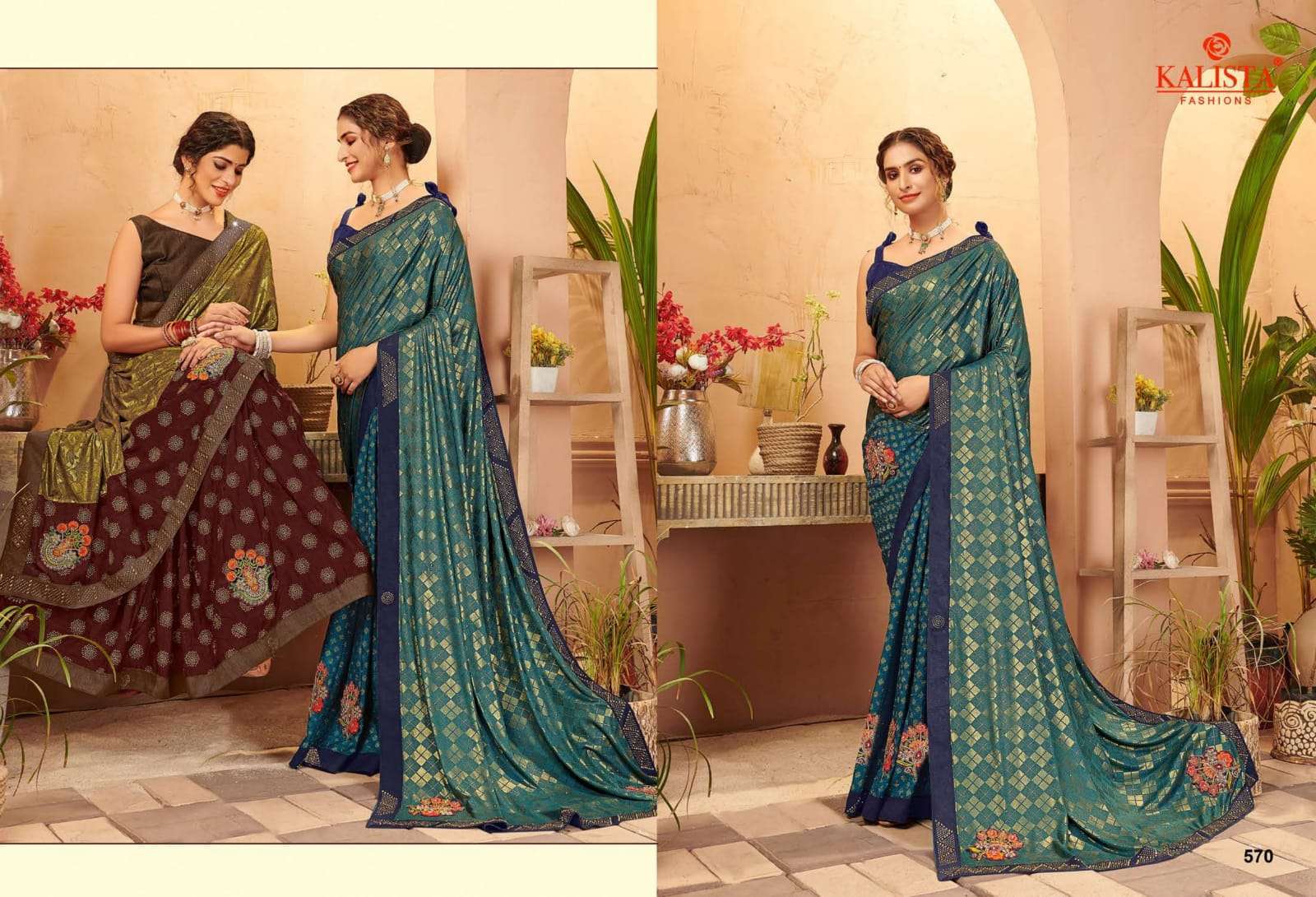 KALISTA PRESENT GOOGLE IMPORTED DESIGNER FANCY SAREE