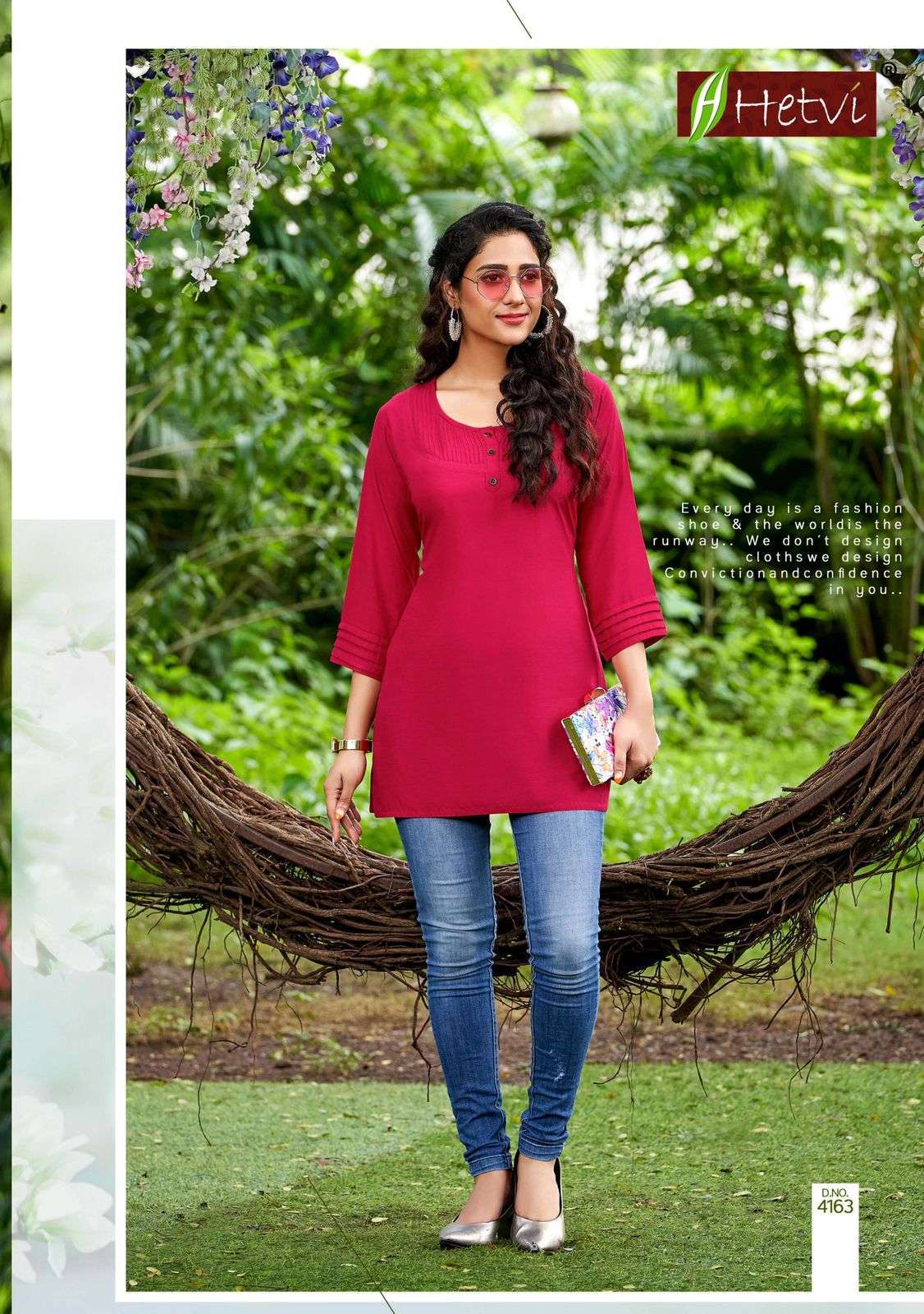 RICHA BY HETVI HEAVY RAYON FUJI SILK SHORT TOP CATALOG COLLECTION