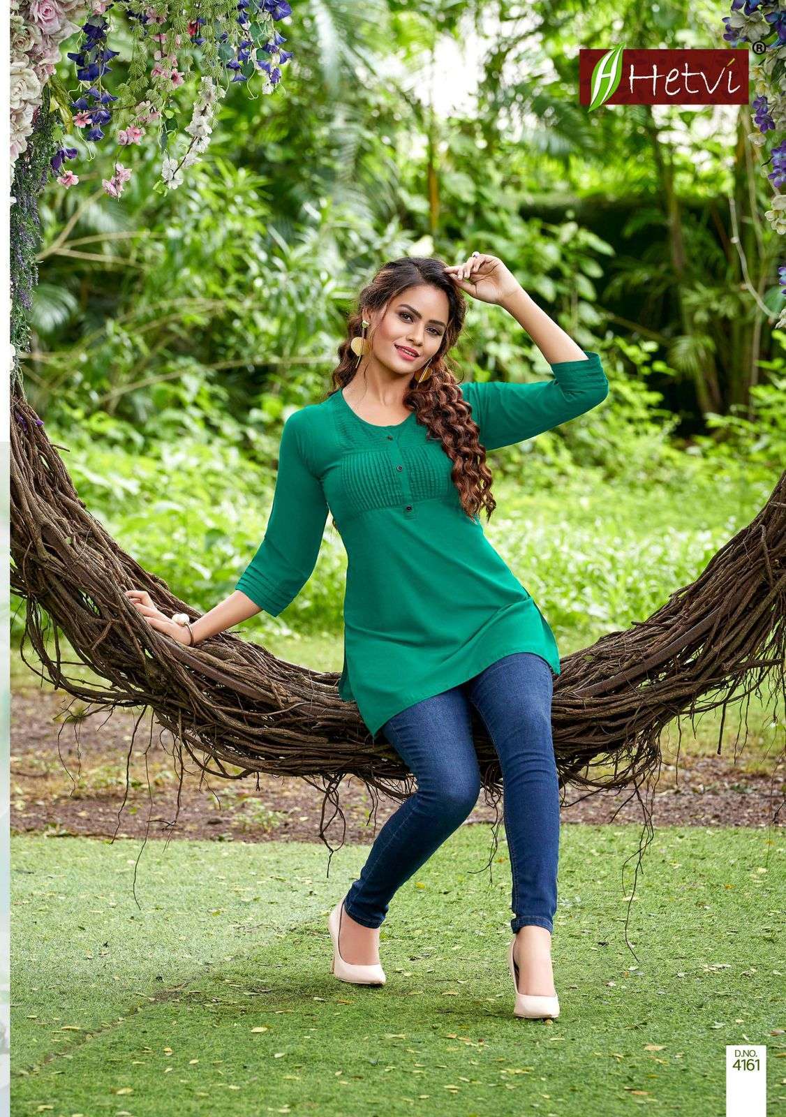 RICHA BY HETVI HEAVY RAYON FUJI SILK SHORT TOP CATALOG COLLECTION