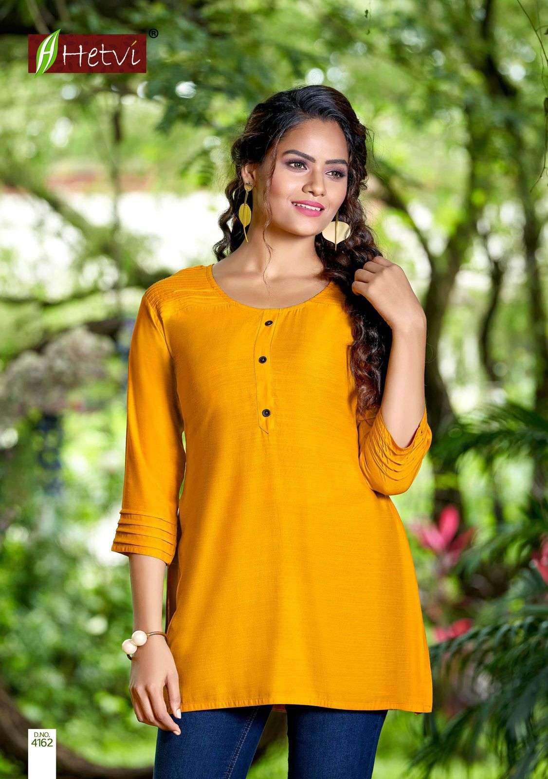 RICHA BY HETVI HEAVY RAYON FUJI SILK SHORT TOP CATALOG COLLECTION
