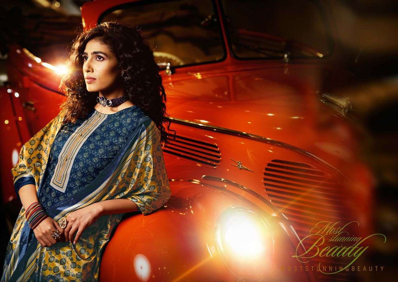 sargam vintage series 252001-252006 pure velvet suit