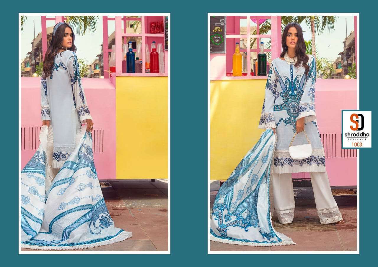 shraddha vintage vol 6 series 1001-1006 lawn cotton Pakistani suit