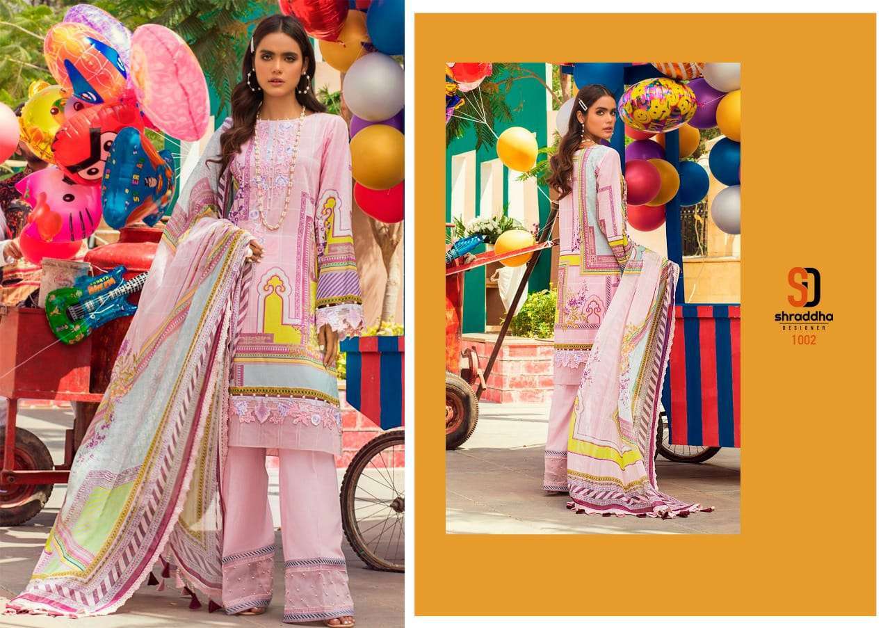 shraddha vintage vol 6 series 1001-1006 lawn cotton Pakistani suit