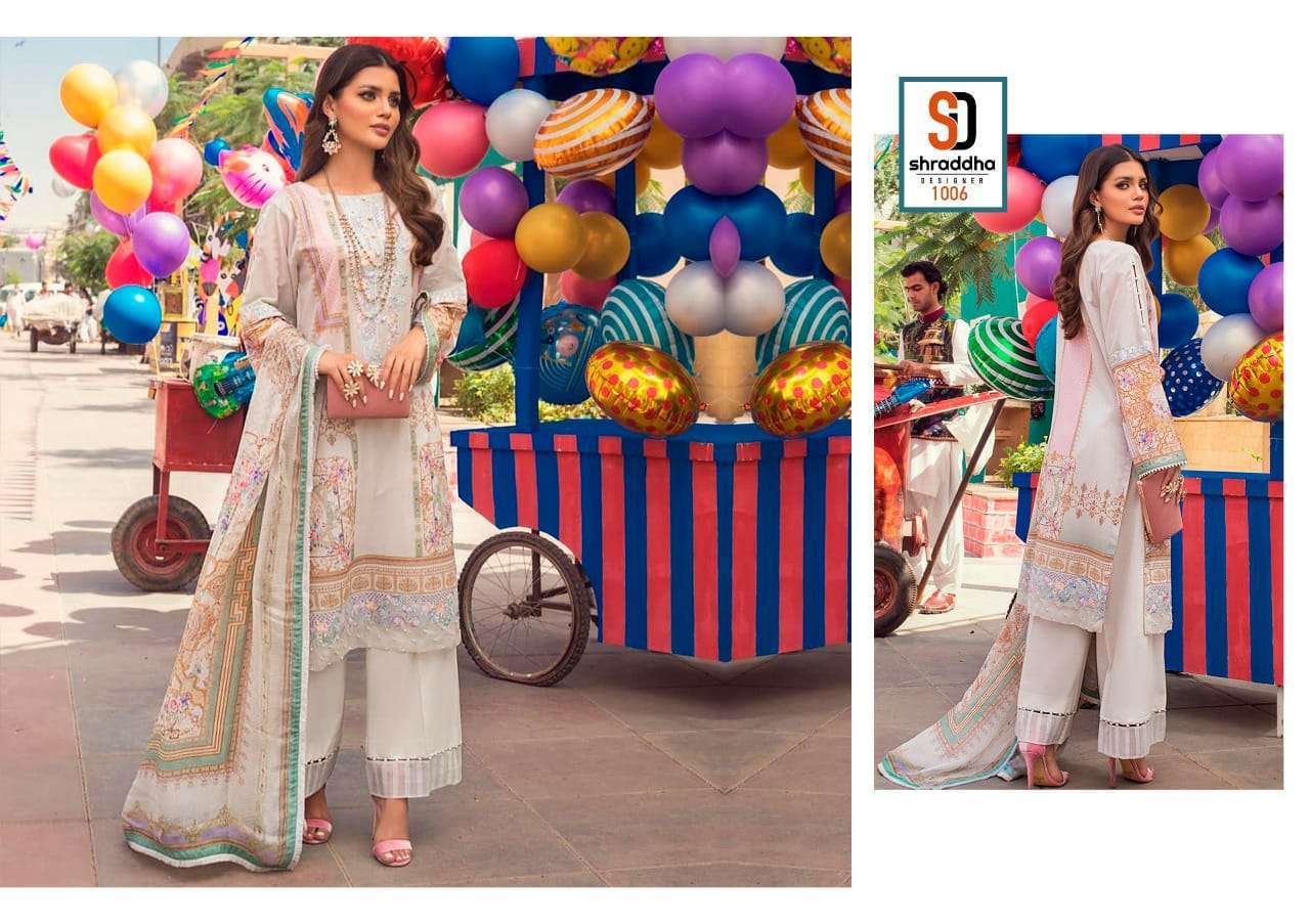 shraddha vintage vol 6 series 1001-1006 lawn cotton Pakistani suit