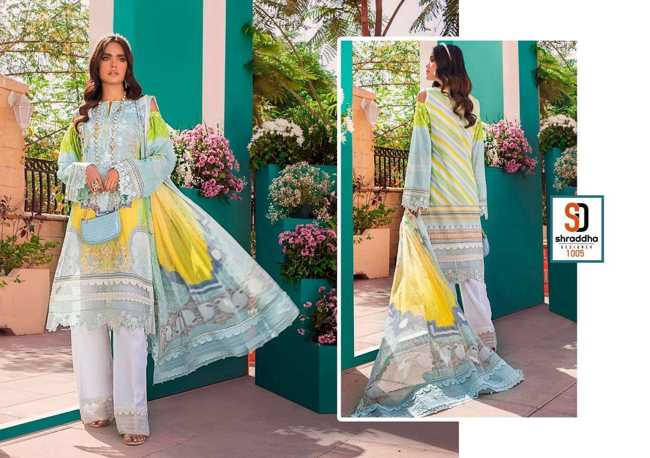 shraddha vintage vol 6 series 1001-1006 lawn cotton Pakistani suit