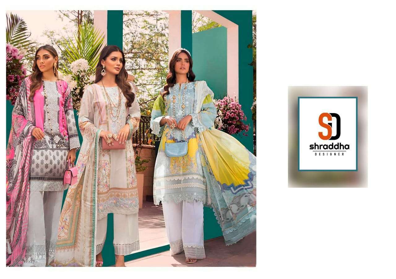 shraddha vintage vol 6 series 1001-1006 lawn cotton Pakistani suit